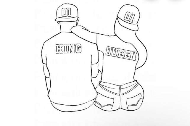 King & Queen painting