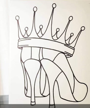 Crowned heals painting