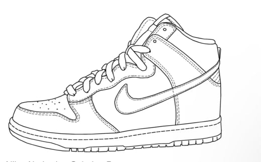 Jordan 1 sneaker painting